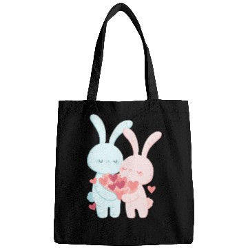 Discover Whimsical Duo: Creative Couple Graphics Design Bags