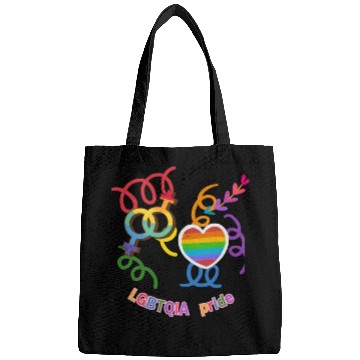 Discover LGBTQIA+ Pride Rainbow Heart Bags