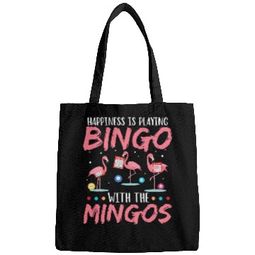 Discover Funny Bingo Player Happiness Flamingo Bags