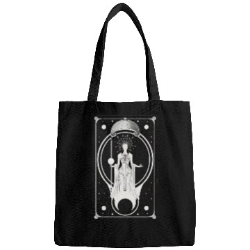 Discover Crescent Moon Tarot Card Astrology Occult Bags