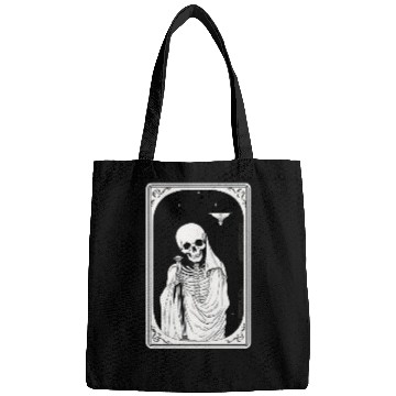 Discover Skeleton Tarot Card Reader Astrology Occult Bags