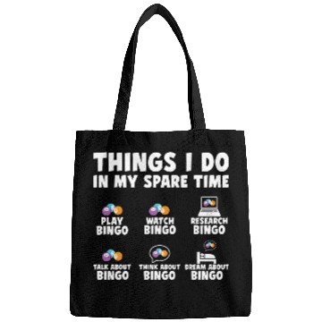 Discover Funny Bingo Player Enthusiast Bags