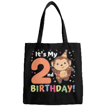 Discover Monkey 2nd Birthday Kids Two Years Old Bags