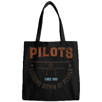 Discover Pilots Looking Down at People Bags