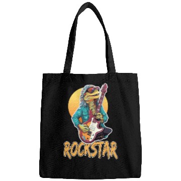 Discover Rockstar Reptile Musician with Electric Guitar Bags