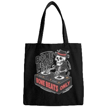 Discover Bone Beats Only Vintage Skeleton DJ Mixing Music Bags