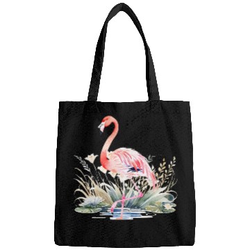Discover Serene Flamingo in Tranquil Lake Bags