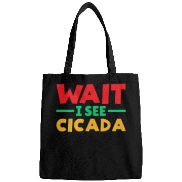 Discover Wait I See Cicada, Colorful Cicada Spring Summer Bags