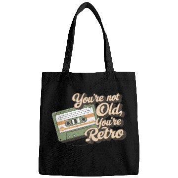 Discover You're Not Old You're Retro Classic Cassette Tape Bags