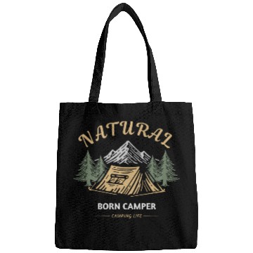 Discover Natural born camper Camping life Bags