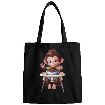 Discover Little Pudding Monkey In High Chair Bags