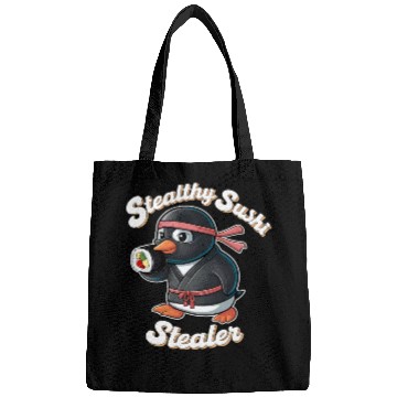 Discover Ninja Penguin Stealing Sushi Bags