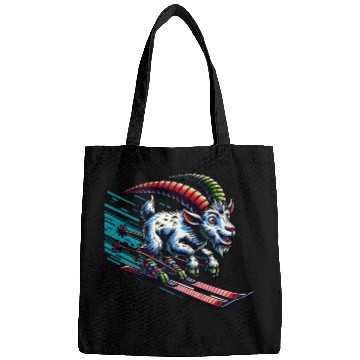 Discover Goat Skiing Downhill Winter Sports Design Bags