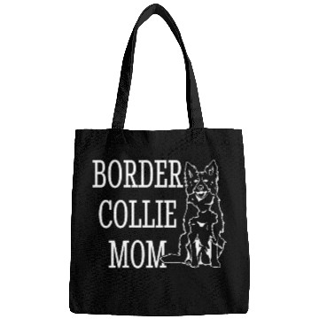 Discover Unique Border Collie Dog Lover Artwork Bags