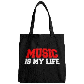 Discover Music Is My Life Party Club Concert Sound Love Bags