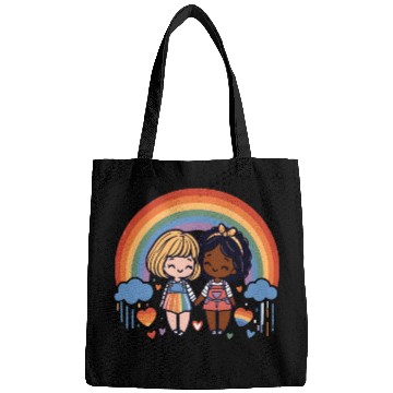 Discover Cute Lesbian Sapphic Whitey Melanin Rainbow Pride Bags