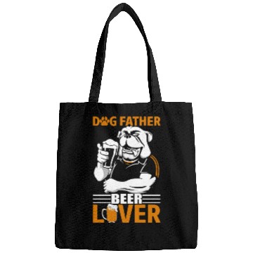 Discover Dog father beer lover Bags
