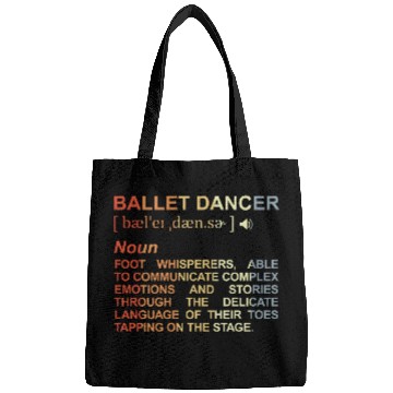 Discover Ballet Dancer Dictionary Bags