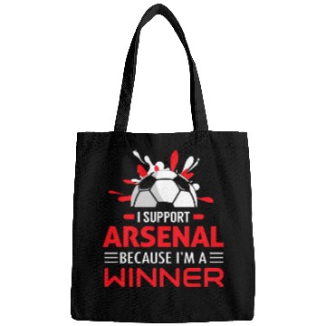 Discover Football Soccer Arsenal I Support Arsenal Bags
