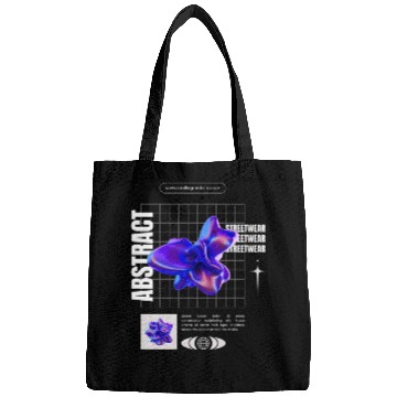 Discover Black Blue Abstract Streetwear Bags