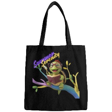 Discover Cute Little Green Sea Turtle on Ocean Bags