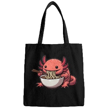 Discover Ramen time for the axolotl Bags
