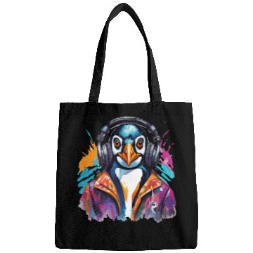 Discover Penguin in a helmet Bags