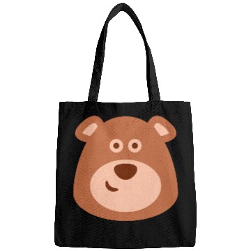 Discover Cute Smiling Bear, Funny, Cartoon Bags