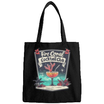 Discover Fire Coral Cocktail Club Bags
