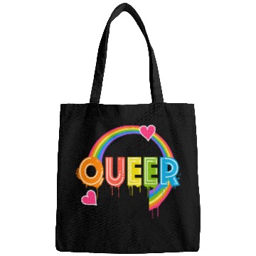 Discover Queer Typo for Pride Month Equal Rights LGBTQ Bags