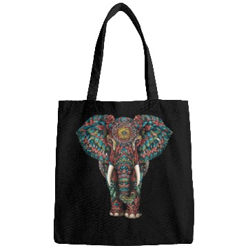 Discover Elephant Mandala for a Art lover Elephant fan Bags