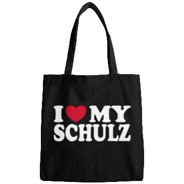 Discover I Love My Schulz Heart Statement Family Bags