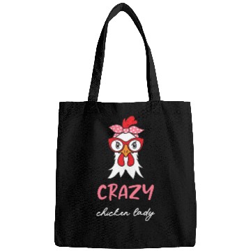 Discover CRAZY Chicken Lady Funny Chicken Lovers Bags