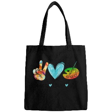 Discover Painting Palette Funny Art Teacher Bags