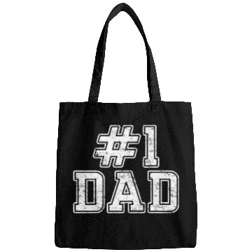Discover #1 Dad Best Dad Fathers Day Number One Dad Bags