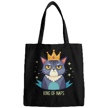 Discover Grumpy King of Naps Cat Bags