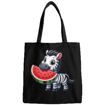 Discover Zebra melon watermelon fruit fruity Bags