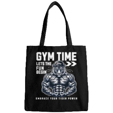 Discover gym time tiger power Bags