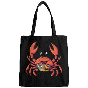 Discover Retro Cartoon Crab Bags