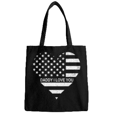 Discover I Love Daddy American Flag Heart Gift Fathers Day Bags