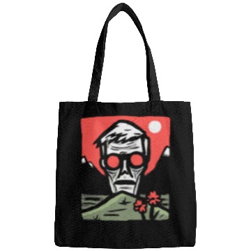 Discover Japan Red Sun Creepy Guy Bags