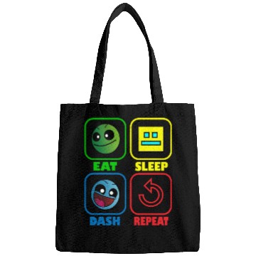 Discover Eat Sleep Dash Repeat Video Game Geometry Video Bags