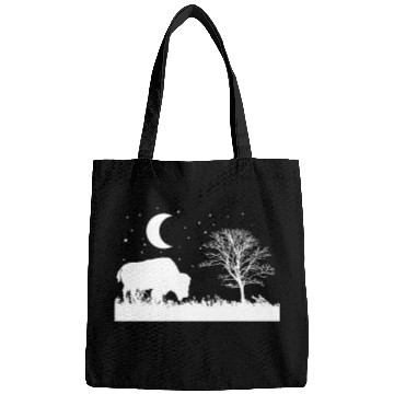 Discover Bison eating Grass Animal Bags