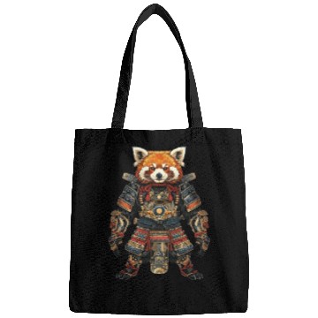 Discover Samurai style red panda Bags