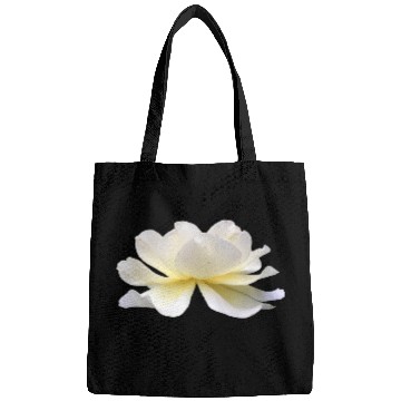 Discover Lotus rose white flower Bags