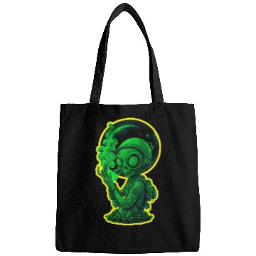 Discover Alien smoking weed Bags
