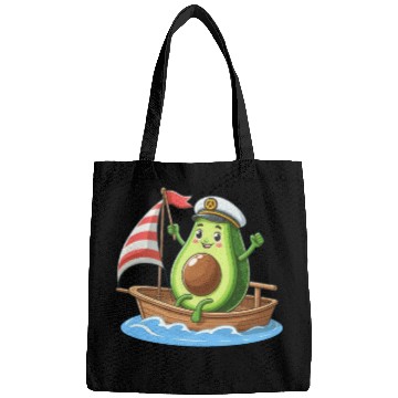 Discover Cool sailing dinghy avocado summer motif Bags