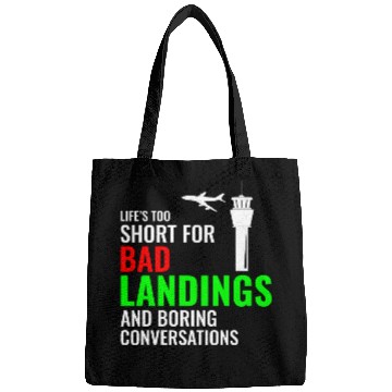 Discover Air Traffic Controller ATC Aviation Humor Airplane Bags