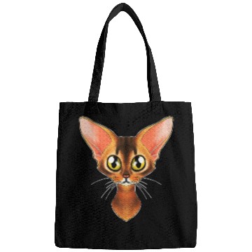 Discover Cat Lover I Cat Face I Abyssinian Cat Bags