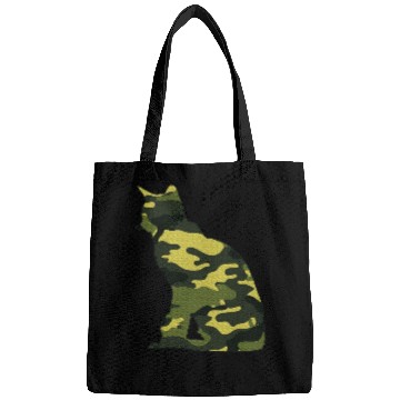 Discover Military Burmese Camo Men Print US Cat Kitty Bags